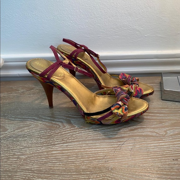 Missioni Multi-Color chevron bow sandals - Picture 10 of 14